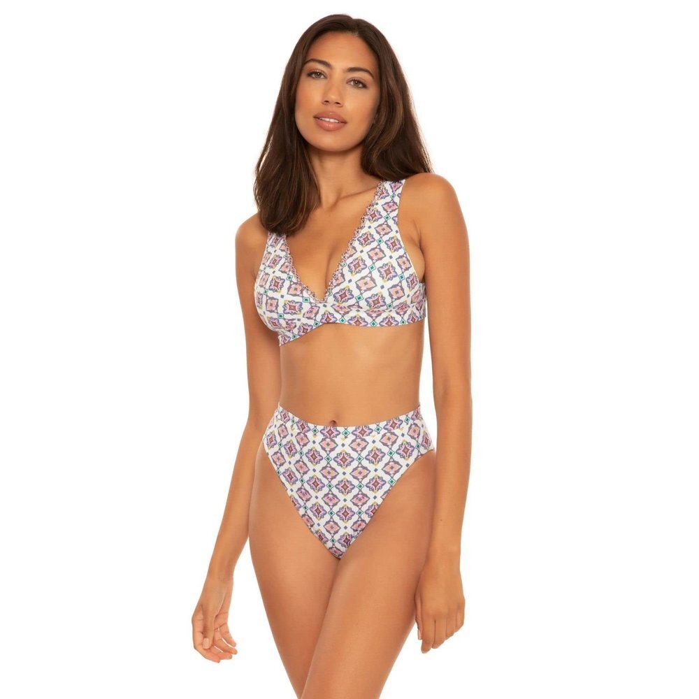 Becca by Rebecca Virtue Marrakesh Elliana Banded Halter Top Multi LG